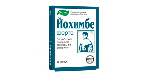Упаковка препарата Йохимбе форте